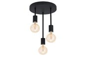 Lampy - EGLO WILMCOTE oprawa sufitowa, czarny - 43126