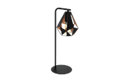 Lampy - EGLO CARLTON 4 oprawa stołowa, czarny, w kolorze starej miedźi - 43058