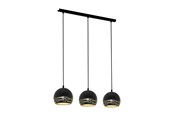 Lampy - EGLO CAMASTRA oprawa wisząca, czarny, złoty - 33334