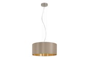 Lampy - EGLO MASERLO oprawa wisząca, popielaty, złoty - 31607