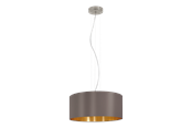 Lampy - EGLO MASERLO oprawa wisząca, cappuccino, złoty - 31608