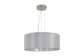 Lampy - EGLO MASERLO oprawa wisząca, szary, srebrny - 31606