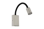Lampy - EGLO TAZZOLI oprawa ścienna, nikiel satynowy, czarny - 96567