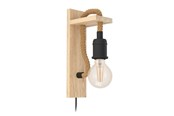 Lampy - EGLO RAMPSIDE oprawa ścienna, czarny, brązowy - 43197