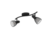 Lampy - EGLO CAROVIGNO spot, czarny - 98622