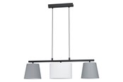Lampy - EGLO ALMEIDA 1 oprawa wisząca, szary, biały - 98587