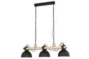 Lampy - EGLO LUBENHAM oprawa wisząca, czarny, brązowy - 43163