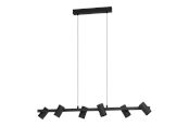 Lampy - EGLO GATUELA 1 oprawa wisząca, czarny - 99464