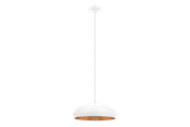 Lampy - EGLO MOGANO 1 oprawa wisząca, biały, miedź - 94606