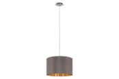 Lampy - EGLO MASERLO oprawa wisząca, cappuccino, złoty - 31603