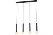 Lampy - EGLO CORTENOVA oprawa wisząca, czarny - 98057