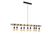 Lampy - EGLO TOWNSHEND oprawa wisząca, brązowy, czarny - 49744