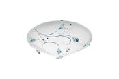 Lampy - EGLO SORRENTA 1 oprawa ścienna / sufitowa, biały, przeźroczysty - 95689
