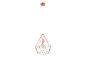 Lampy - EGLO CARLTON oprawa wisząca, w kolorze miedźi - 49258