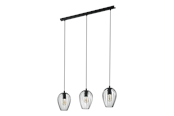 Lampy - EGLO NEWTOWN oprawa wisząca, czarny - 49478