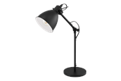 Lampy - EGLO PRIDDY oprawa stołowa, czarny, biały - 49469