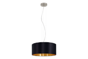 Lampy - EGLO MASERLO oprawa wisząca, czarny, złoty - 31605