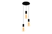 Lampy - EGLO POZUETA oprawa wisząca, czarny - 98663