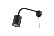 Lampy - EGLO PORTELLA spotlight with flex arm black - 33673
