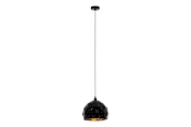 Lampy - EGLO ROCCAFORTE oprawa wisząca, czarny, złoty - 97845