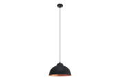 Lampy - EGLO TRURO 2 oprawa wisząca, czarny, miedź - 49247