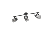 Lampy - EGLO BERREGAS spot, czarny-transparentny - 99054