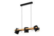 Lampy - EGLO HORNWOOD oprawa wisząca, brązowy - 43517