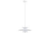 Lampy - EGLO BRENDA oprawa wisząca, biały, nikiel satynowy - 33699