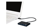 USB hub - PORT Designs PORT Connect USB HUB 4 PORTS TYPE C USB hub - 4 - Czarny - 900123