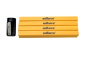 Przybory do pisania i rysowania - Millarco Carpenter's pencils 12 pcs. with sharpener - 40344