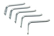 Skrzynki narzedziowe i systemy przechowywania - Work>it Straight hooks for tool board - 5 pcs. - 58204