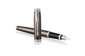 Przybory do pisania i rysowania - Parker IM Fountain Pen | Dark Espresso | Fine Nib with Blue Ink Refill | Gift Box - 1931650