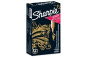 Przybory do pisania i rysowania - Sharpie Metallic Permanent Markers | Fine Point | Gold | 12 Count - 1891062
