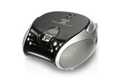 Odtwarzacz CD - Lenco SCD-24 portable FM radio/CD player - Black/Silver - SCD-24 Black/Silver