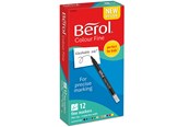 Przybory do pisania i rysowania - Berol Felt Tip Colouring Markers Fine Point (0.6mm) Assorted Colours 12 Count - 2057599