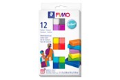 Materialy hobbystyczne - Staedtler Zestaw Glinka Fimo soft MP BC - 8023 C12-2