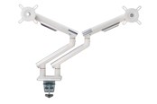 Uchwyt na monitor - Alterzone Arm Duo dual aluminum monitor arm White - ALZDARM17-32-W