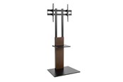 Uchwyty ścienne, uchwyty AV i meble AV - Alterzone Slim 7s TV floor stand with shelf for 37"-70" TVs Walnut - Max - recommended for - ALZTVSLIMD37-70-BB