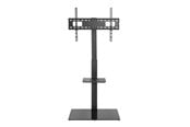 Uchwyty ścienne, uchwyty AV i meble AV - Alterzone Slim 7g TV stand with glass base for 37"-70" TVs Black - Max 40 kg - recommended for - ALZTVSLIMGL37-70-T