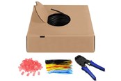 Kabel sieciowy - Pro CAT 6 Outdoor network cable set U/UTP black 100 - Czarny - 100m - 4040849554407
