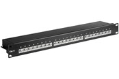 Kabel sieciowy - Pro CAT 6 19 inch (48.3 cm) Patch Panel 24 Port blac - Czarny - 0.4m - 4040849930485