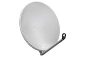 Kabel antenowy, zlacze - Pro 80 cm aluminium satellite dish light gray - for i - 4040849673344