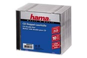 Akcesoria do nosników danych - Hama CD Double Jewel Case Standard - storage CD jewel case - 44747