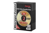 Akcesoria do nośników danych - Hama DVD-ROM Slim Double Box - storage DVD slim jewel case - 51184