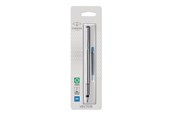 Przybory do pisania i rysowania - Parker Vector Fountain Pen | Stainless Steel with Chrome Trim | Medium Nib | Blue Ink | Hangtab - 1870805