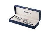Przybory do pisania i rysowania - Waterman Expert Fountain Pen | Stainless Steel with Chrome Trim | Medium Nib | Gift Box - S0952060
