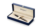 Przybory do pisania i rysowania - Waterman Hémisphère Ballpoint Pen | Matte Black with 23k Gold Trim | Medium Point | Blue Ink | Gift Box - S0920770