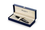 Przybory do pisania i rysowania - Waterman Carène Black Sea Ballpoint Pen | High-Gloss Black with Palladium Plated Trim | Medium Point with Blue Ink Cartridge | Gift Box - S0293950