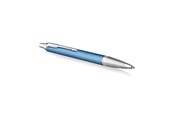 Przybory do pisania i rysowania - Parker IM Ballpoint Pen | Premium Blue Grey with Chrome Trim | Medium Point with Blue Ink Refill | Gift Box - 2143645