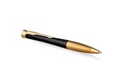 Przybory do pisania i rysowania - Parker Urban Twist Ballpoint Pen | Muted Black with Gold Trim | Medium Point Blue Ink Refill | Gift Box - 2143640